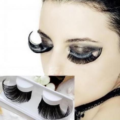1 pair pack exaggeration winged voluminous individual thick false artificial eyelashes 18 17769 free shipping