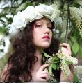 1 rose floral flower garland crown headband hair band bridal festival holiday 