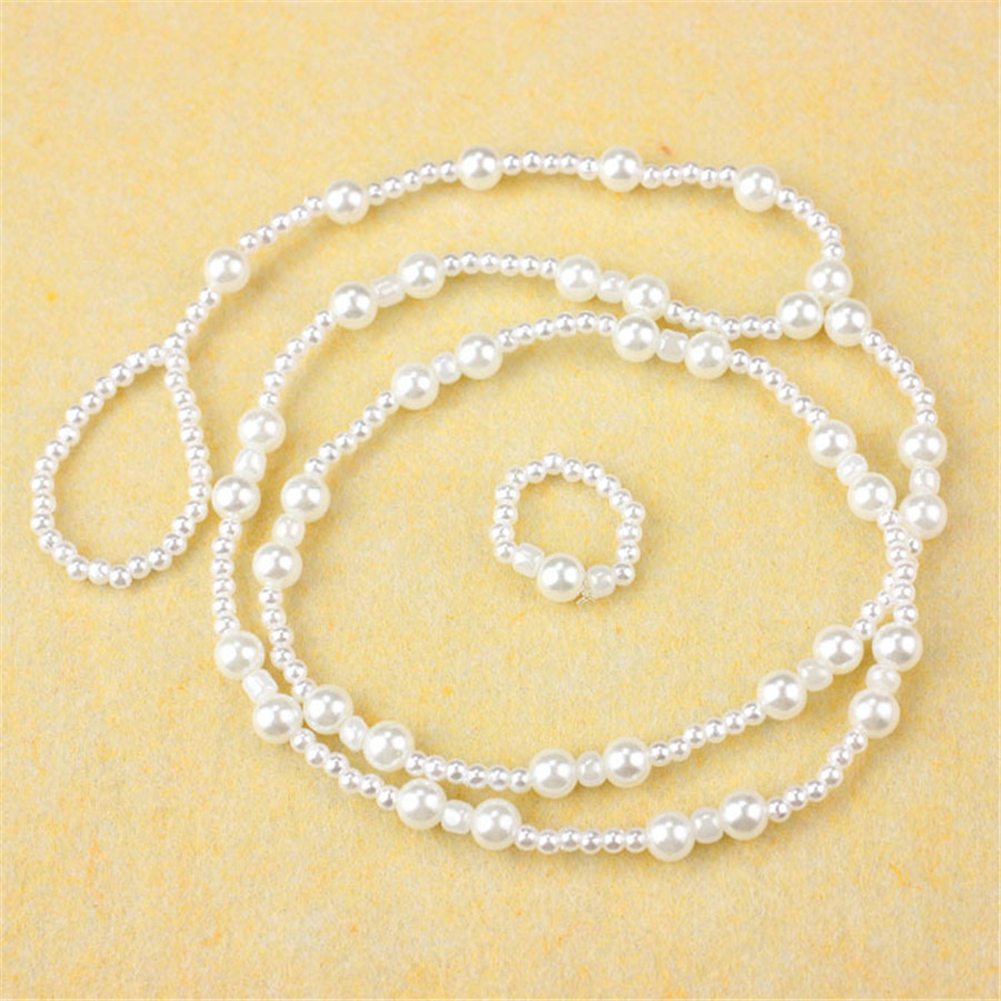 2015 fashion women ankle bracelet beach imitation pearl barefoot sandal tornozeleira femininas foot jewelry anklet chain 1