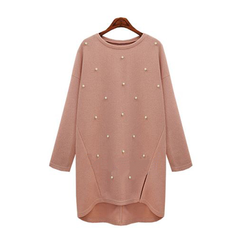 2016 new autumn winter sweater women pearl fashion o neck long sleeve jumper pullovers sweaters women 1