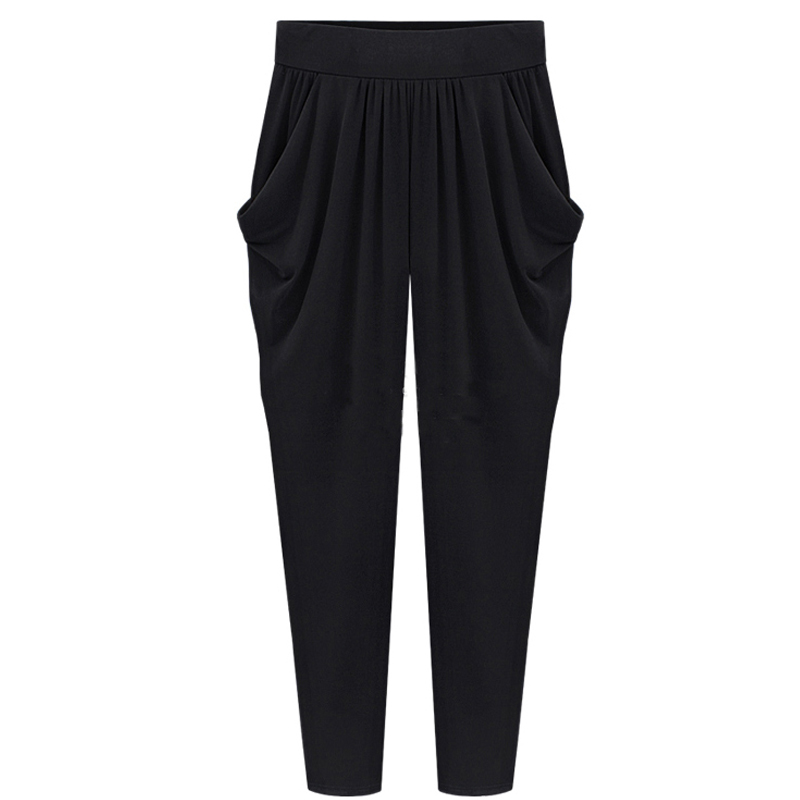 2016 summer plus size xl 5xl casual loose stretch women palazzo pants pocket harem style dollar 1