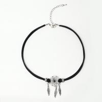 Artilady factory wholesale dreamcatcher charms black necklace 1