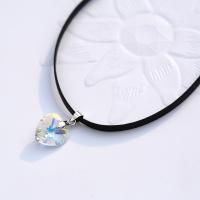 Baffin coeur pendentif collier ras du cou cristaux de swarovski l ments corde cha ne collier 1