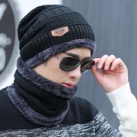 Balaclava hommes chaud chapeaux cap charpe d hiver super chaleur laine chapeau tricoter pour les hommes