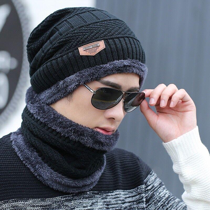 Balaclava hommes chaud chapeaux cap charpe d hiver super chaleur laine chapeau tricoter pour les hommes