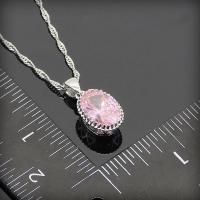 Beautiful princess pink topaz women 925 sterling silver jewelry sets silver earrings pendant necklace rings free 1