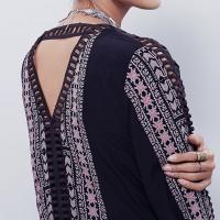 Free people onyx combo womens melrose printed mini dress black product 2 366050253 normal