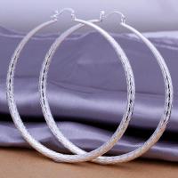 Free shipping e289 hot new 925 silver diameter 7 1cm big hoop earrings fashion classic women