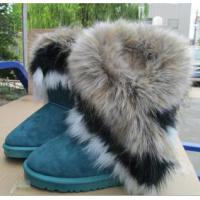 Free shipping warm winter boots tall artificial snow fox connie tassel shoes 