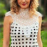 New 2014 summer women lace blouse plus size camisa blusas femininas vintage hollow out chiffon blouses 1