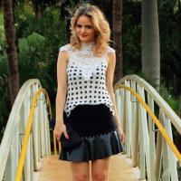 New 2014 summer women lace blouse plus size camisa blusas femininas vintage hollow out chiffon blouses