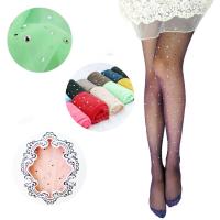 New sexy womens ladies basic stretch woman sexy thin bling crystal rhinestone pantyhose tights stockings free 1