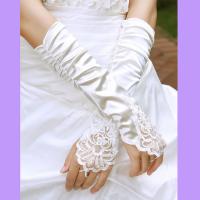 The bride wedding dress formal dress red lace fingerless embroidered lucy refers to gloves st13