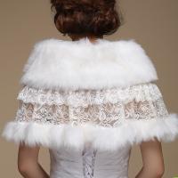 Wedding bolero outerwear wedding accessories urged wrap bride formal winter cape bride fur shawl wedding jackets 1
