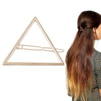 Women girls fashion hair pin bobby pins hollow out triangle hair clip hairpin wedding party hair